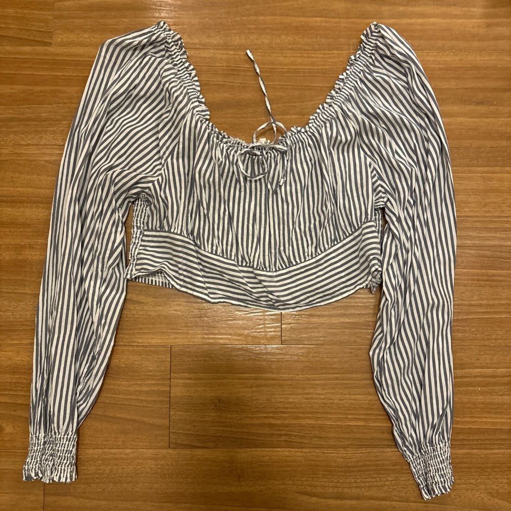 Aerie Striped Crop Top